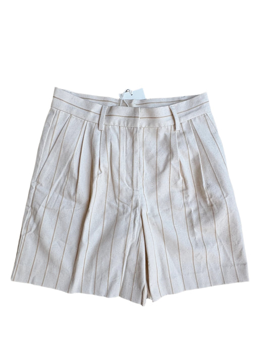 Sézane Alfred Ecru Striped Shorts