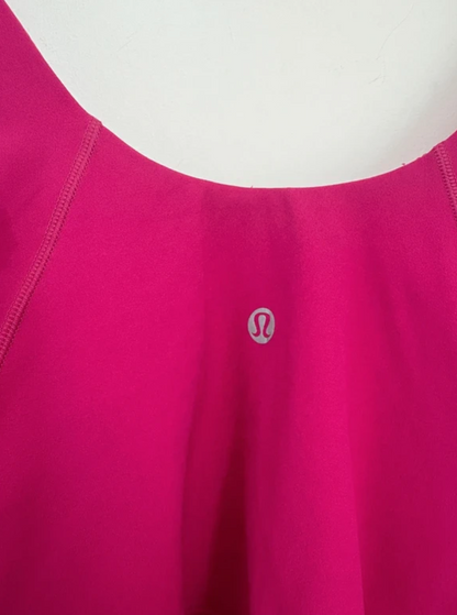 Lululemon Pink Cropped Sports Top UK 12