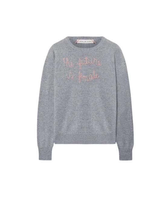Lingua Franca 'The Future is Female' Cashmere Jumper L
