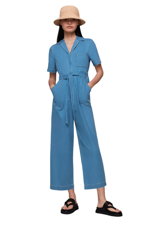 Whistles Wide Leg Boiler Jumpsuit UK 8