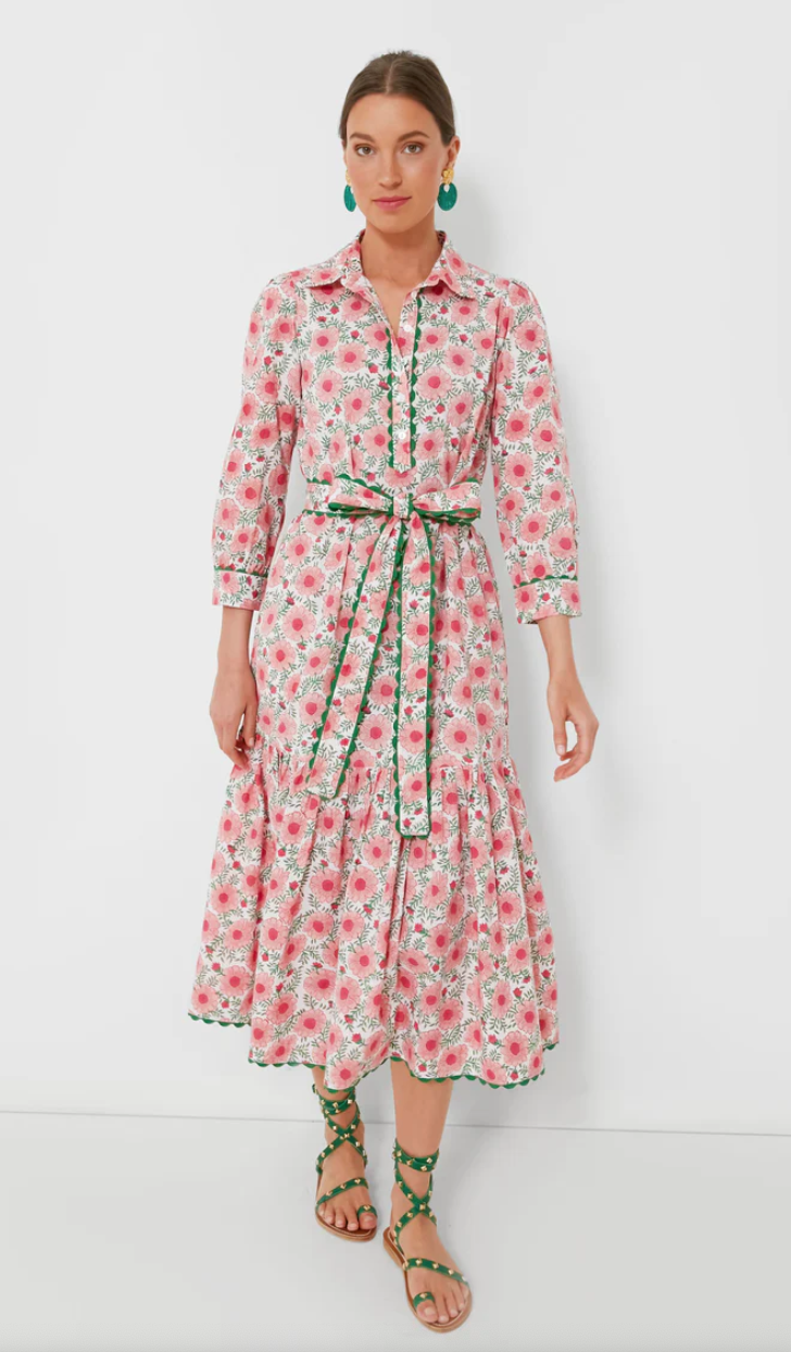 Pink City Prints Marigold Blush Margot Dress L