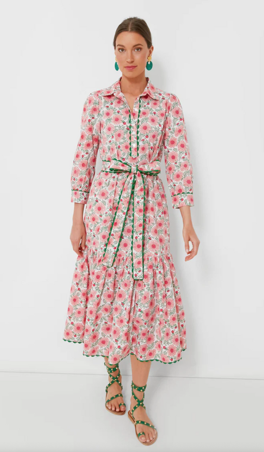 Pink City Prints Marigold Blush Margot Dress L