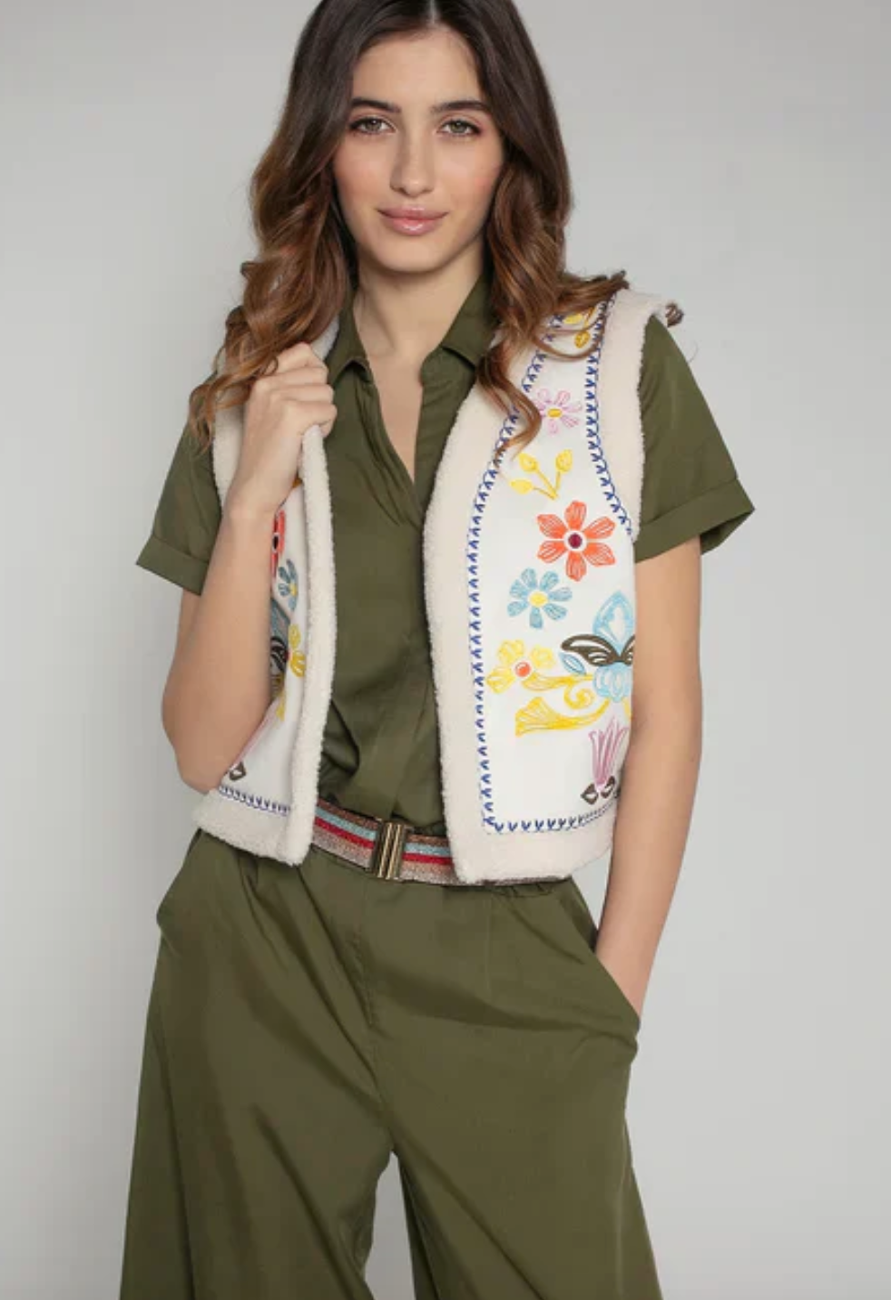 Nooki Cassidy Embroidered Gilet M