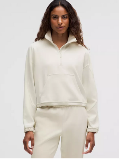 Lululemon Cream Brushed Softstream Jumper UK 8