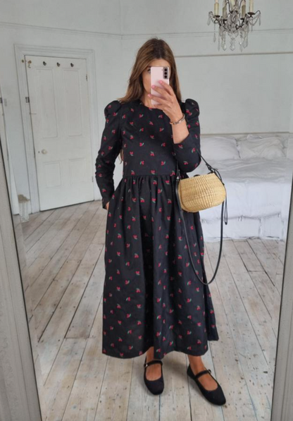 Johanna Sands Dolce  Embroidered Cherry Dress UK 14