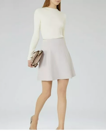 Reiss Grey Mini Skirt UK 10