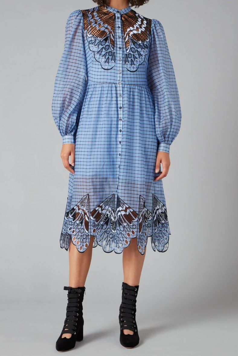 Temperley Check Dress UK 10