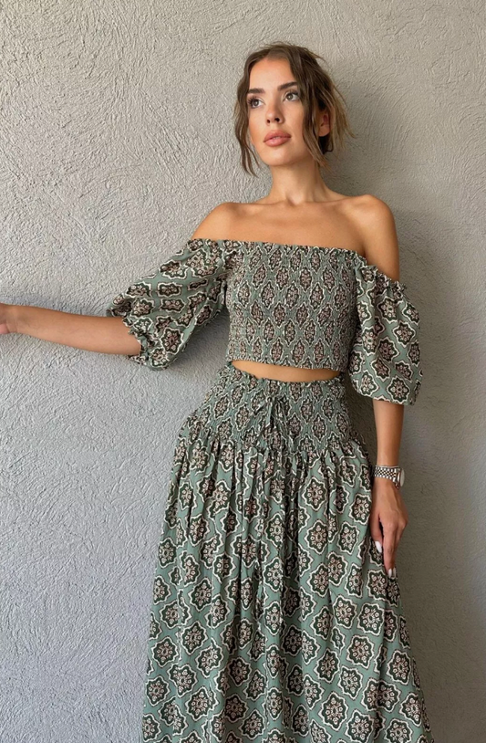 New With Tags Zara Printed Co-ord Set XS