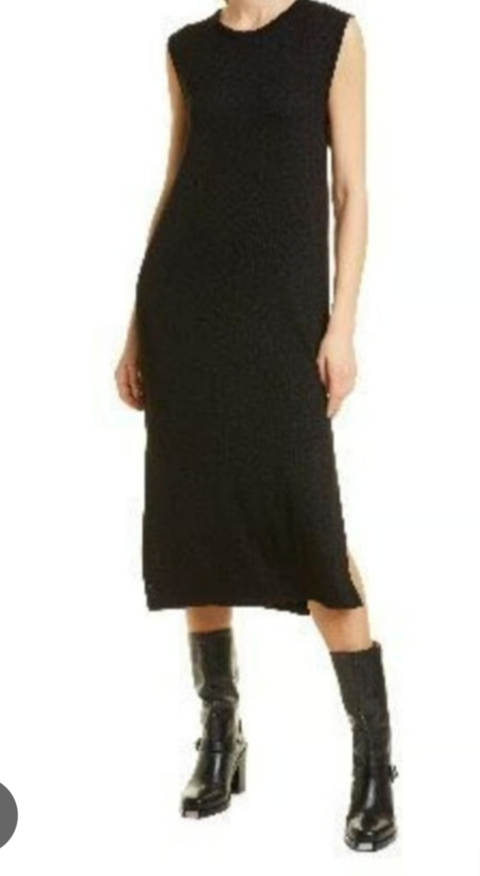 New With Tags Rag & Bone Black Knit Dress XS