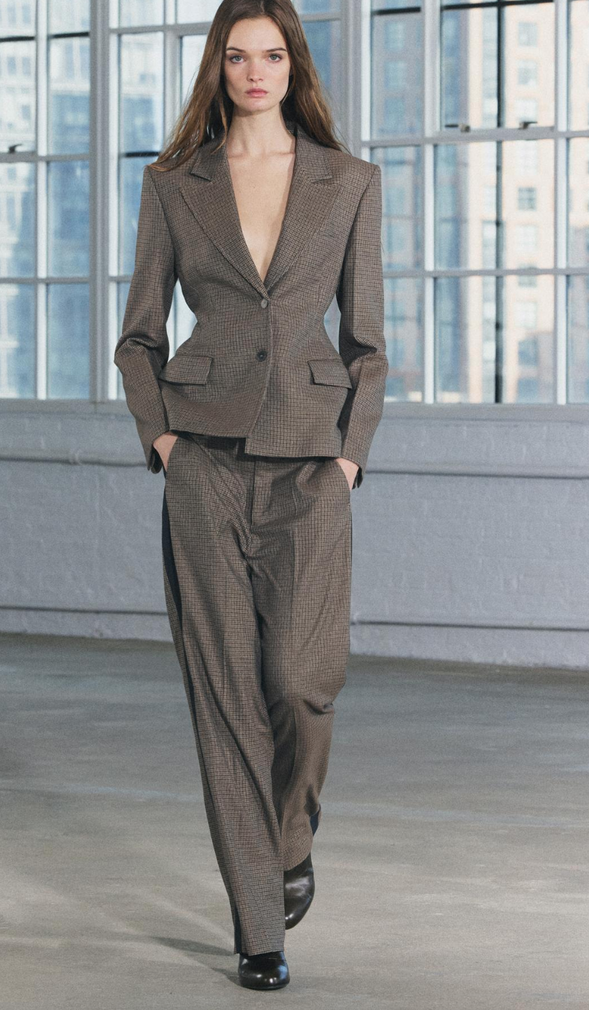 Zara Woman Collection Check Suit S