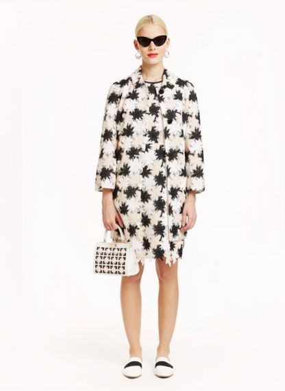 Kate Spade Floral Embroidered Coat UK 8