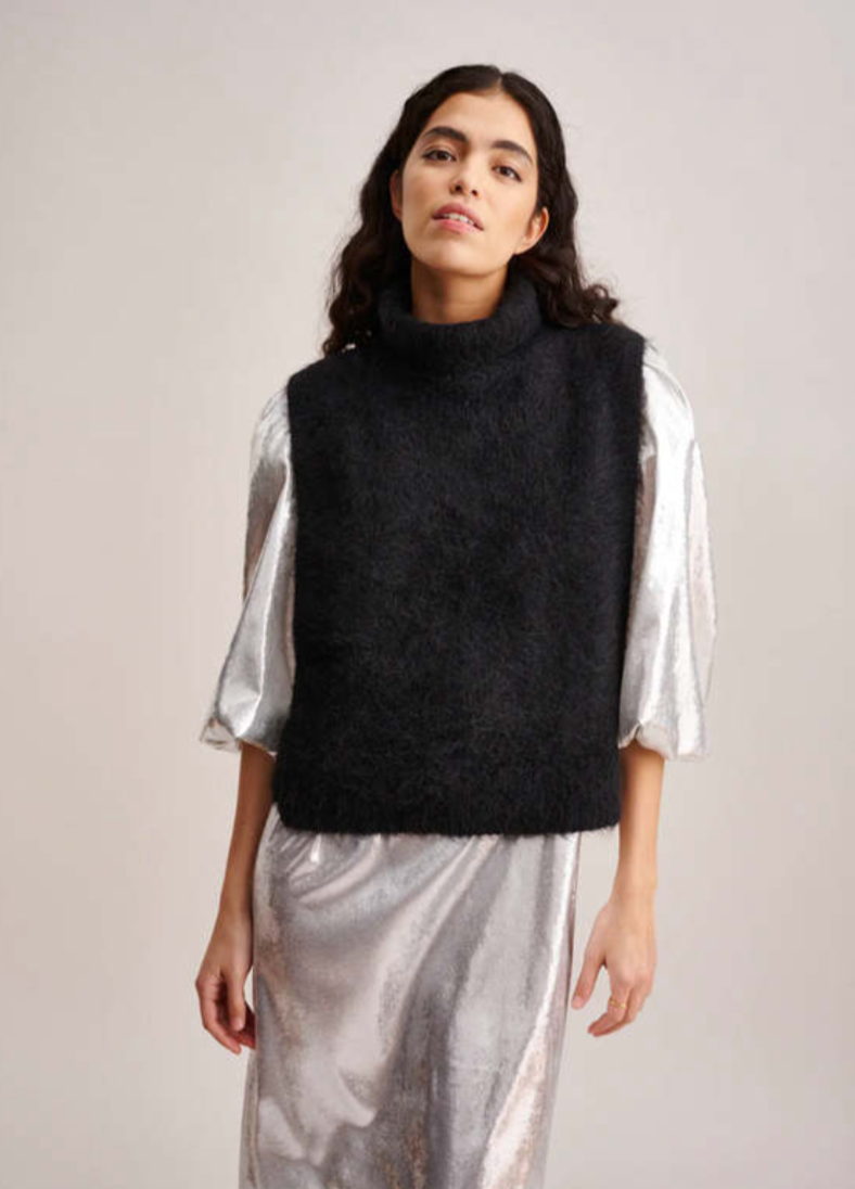 Bellerose Daren Black Sleeveless Knit One Size