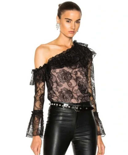 New With Tags Nicholas Rosie Lace One Shoulder Top UK 8