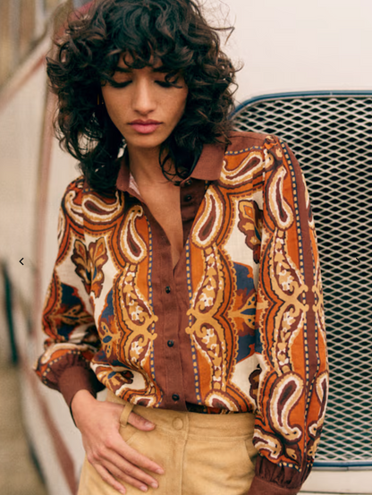 New With Tags Sézane Claudio Palmera Blouse UK 8