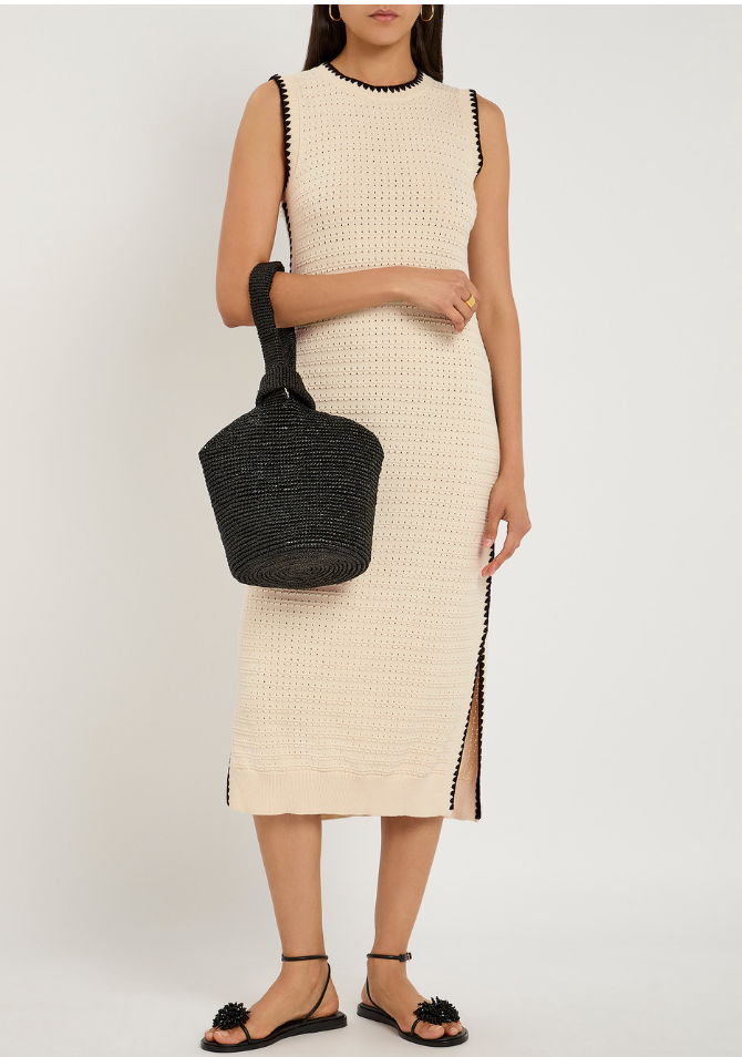 Varley Open Knit Midi Dress M