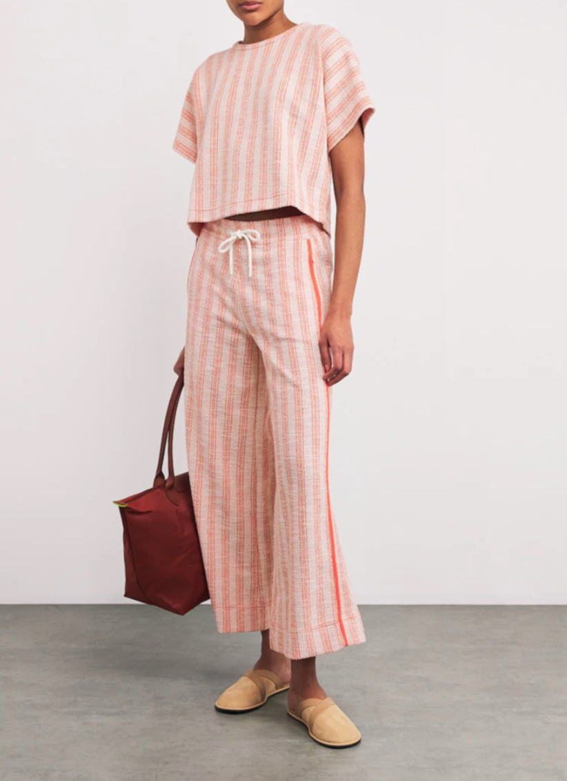 Me+Em Striped Cotton Trousers 