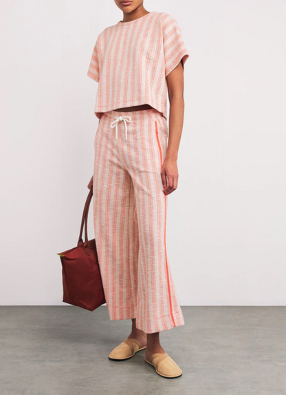 Me+Em Striped Cotton Trousers 