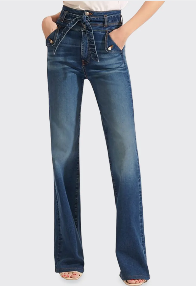 Veronica Beard Giselle Flared Jeans 25”