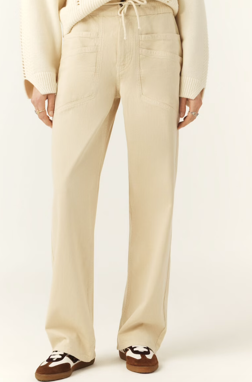 Ba&sh Fima Ecru Trousers UK 10