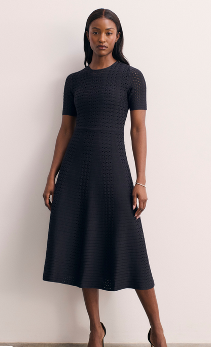 The Fold Navy Knit Dress UK 12