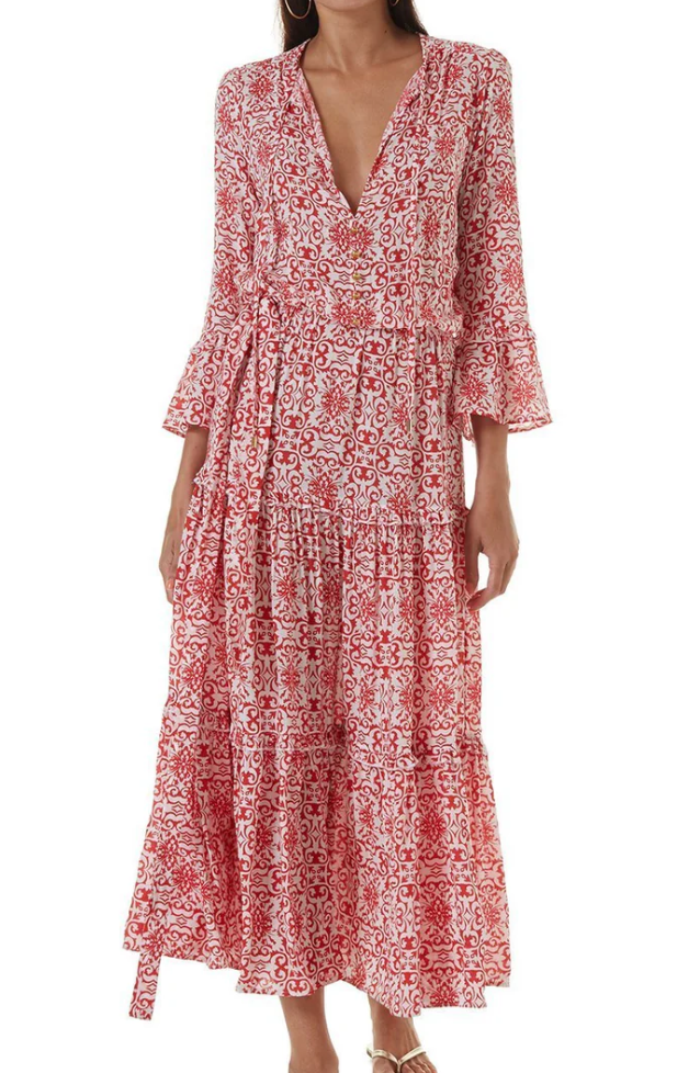 Melissa Odabash Amalfi Print Dress S