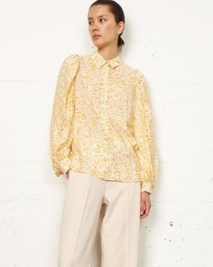 Second Female Yellow Print Shirt S