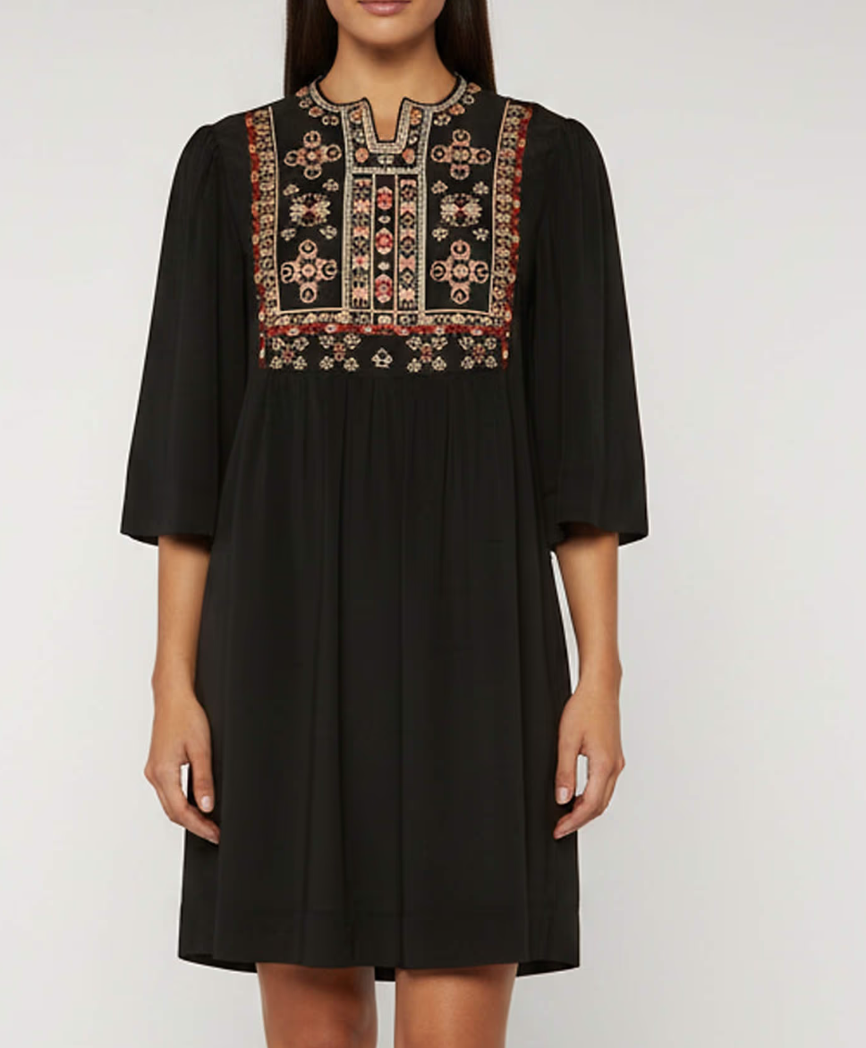 Isabel Marant Silk Embroidered Dress S