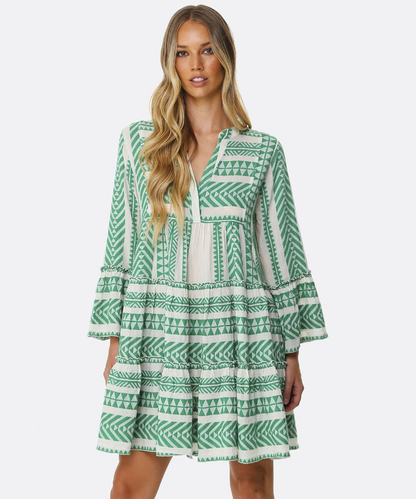 Devotion Twins Ella Green Dress XS