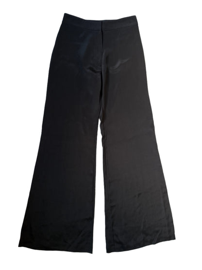 Serena Bute Silk Black Flare Trousers