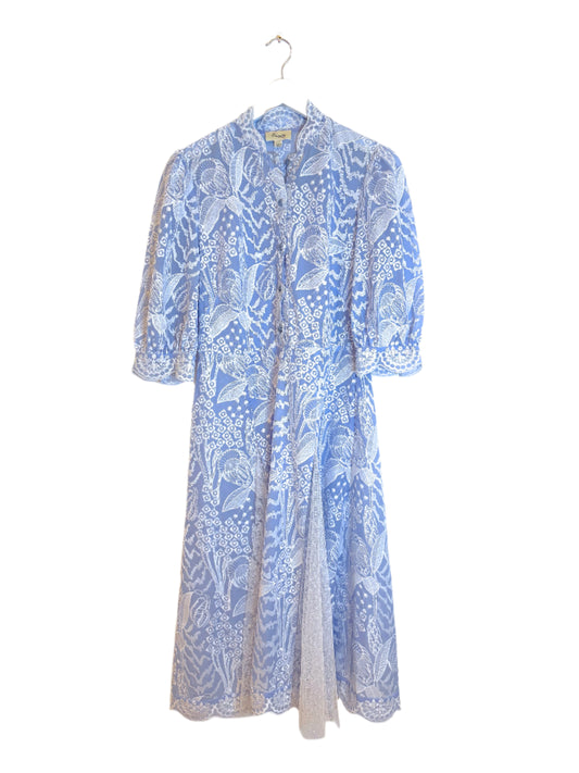 Temperley Blue Lace Dress