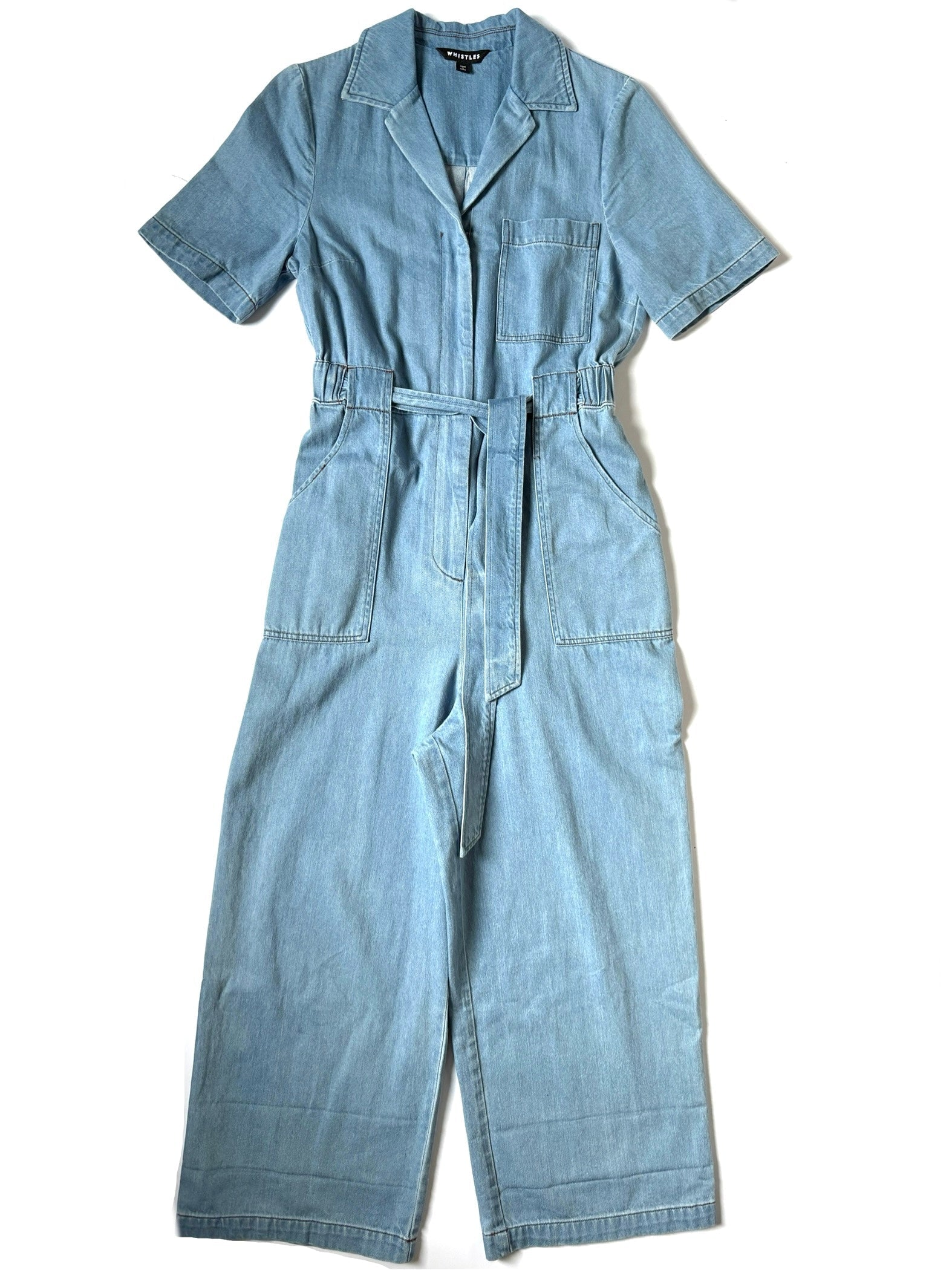 Whistles Denim Blue Jumpsuit