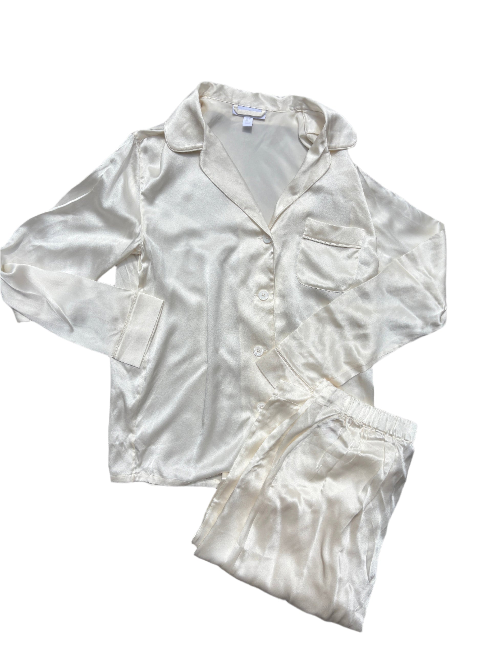 White Company Silk PJ Set