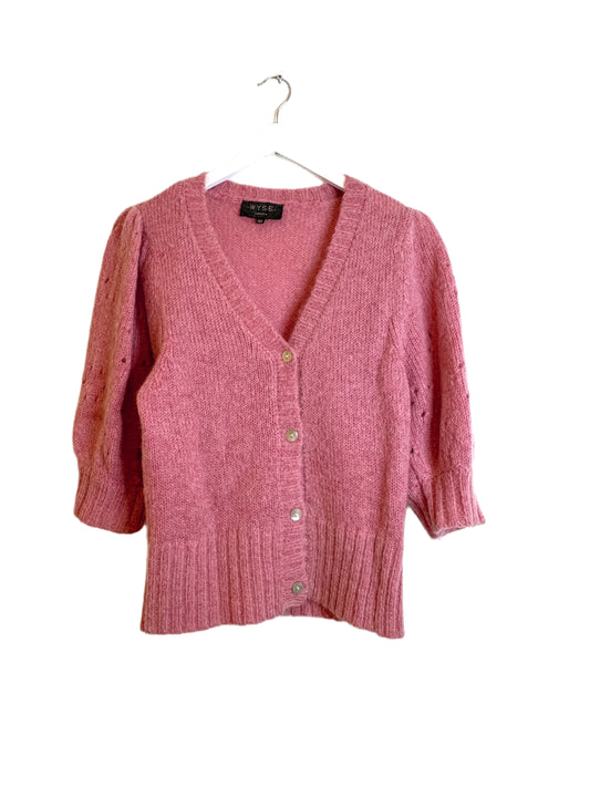 Wyse Pink Knit Cardigan