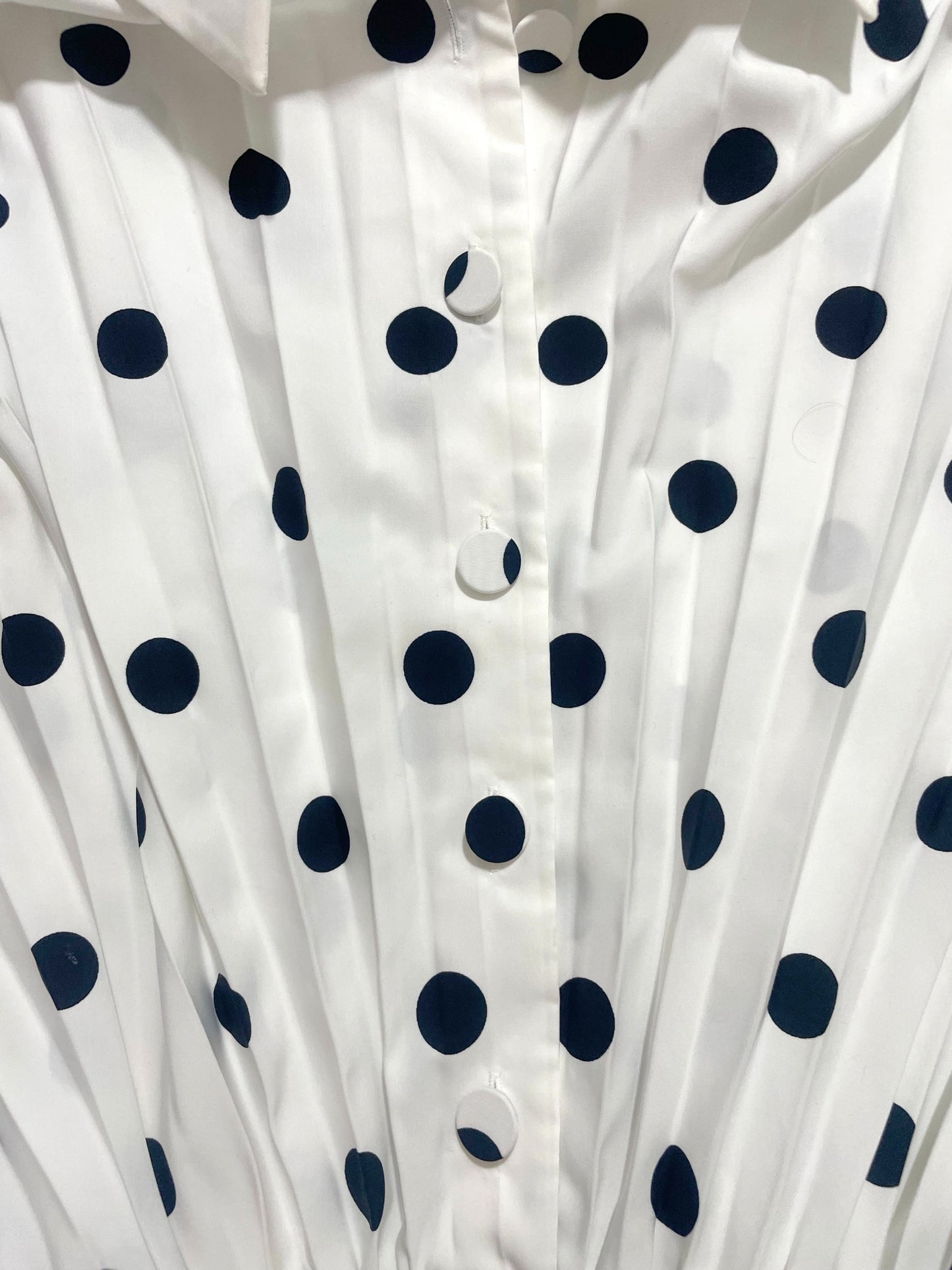 Uterique Polka Dot Pleated Blouse S image 4