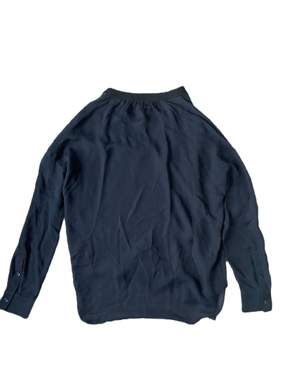 Vince Navy Silk Blouse XS image 1