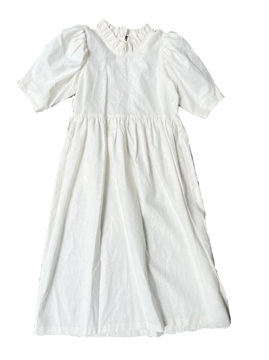Johanna Sands Linen Frill Dress UK 8 image 0