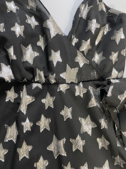 New With Tags Rare For Love & Lemons Metallic Star Print Dress S image 3