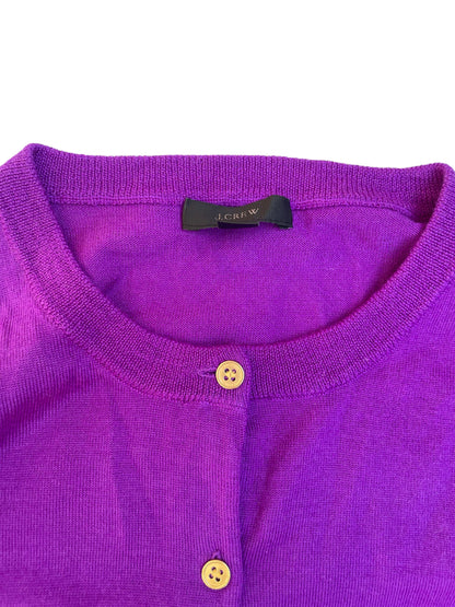 J.Crew Purple Wool Cardigan XS image 2