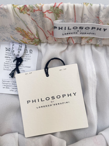 New With Tags Philosphy di Lorenzo Serafini Print Skirt UK  8 image 2