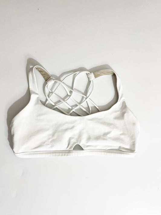 Lululemon White Sports Bra UK 12 image 0