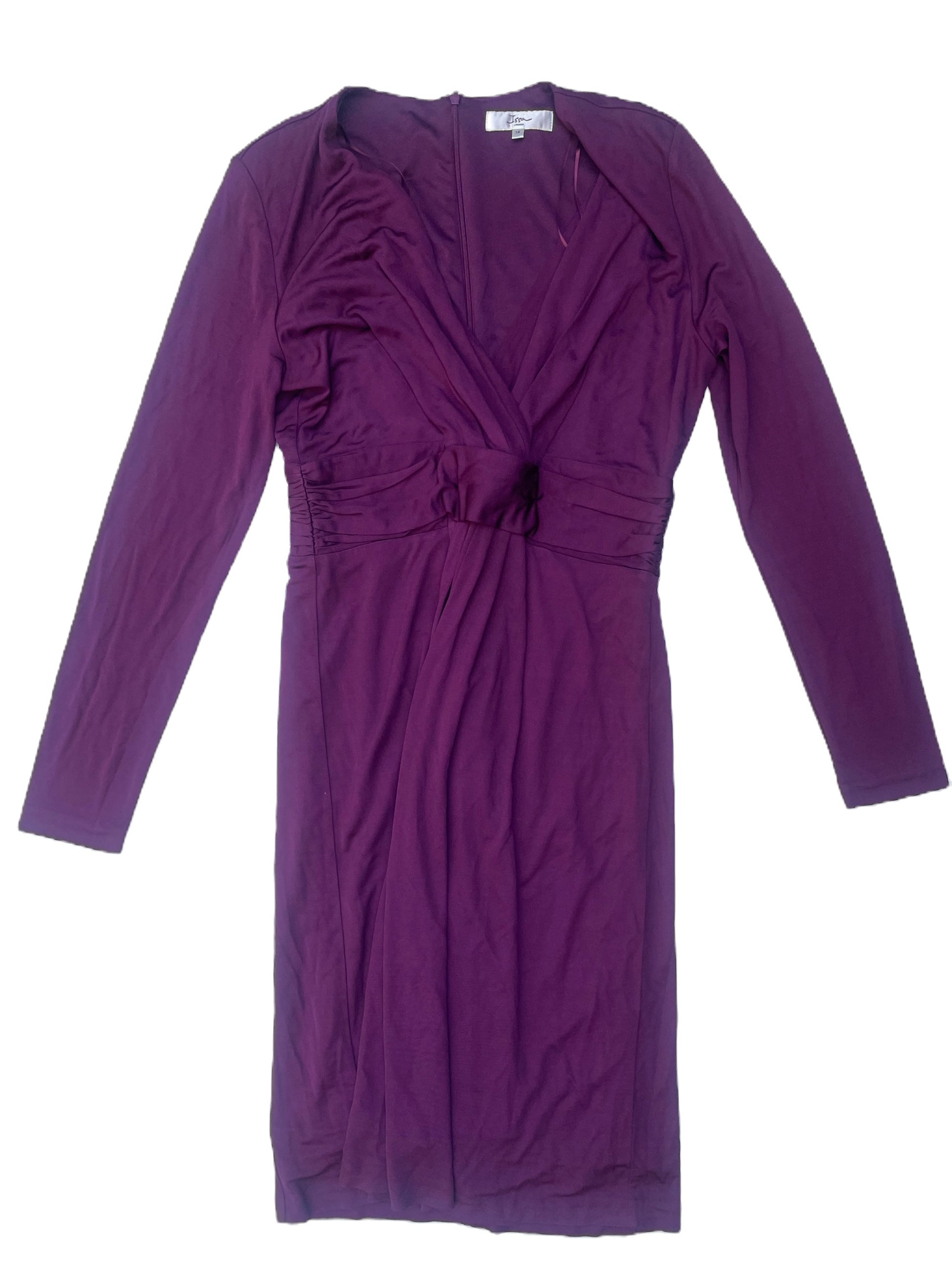 Issa London Purple Long Sleeved Dress UK 14 image 0