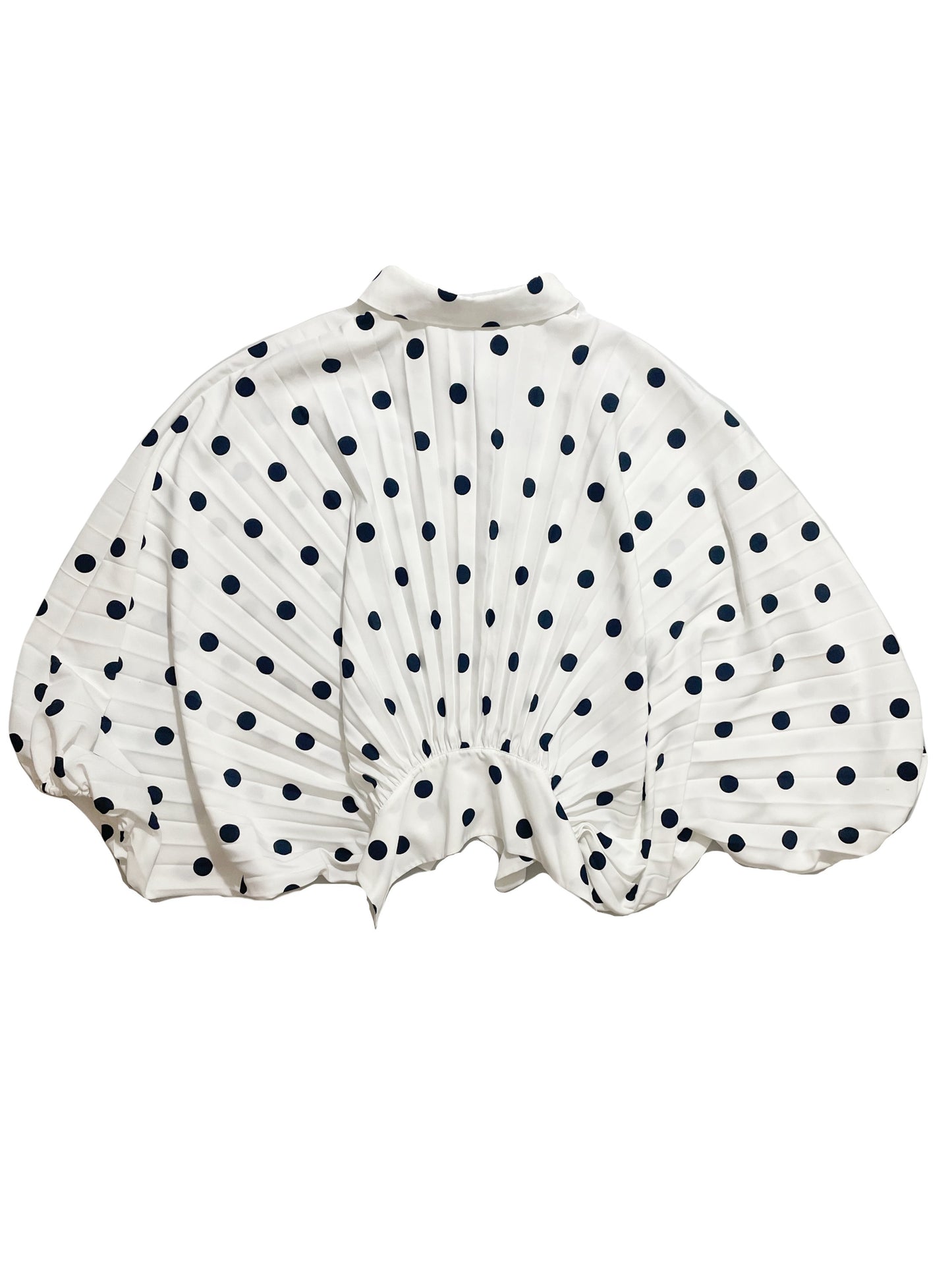 Uterique Polka Dot Pleated Blouse S image 2
