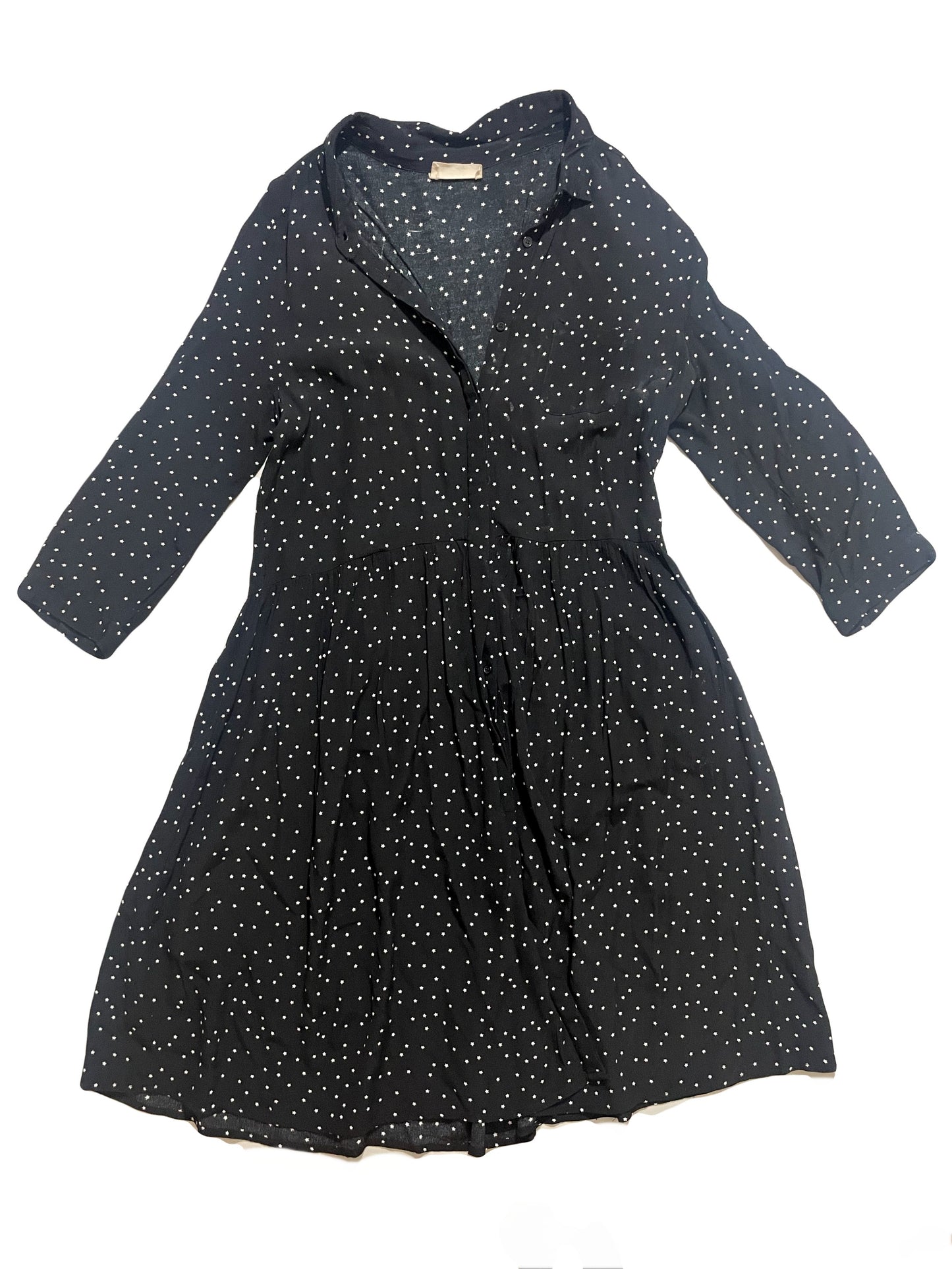 Hush Star Print Dress UK 10 image 0