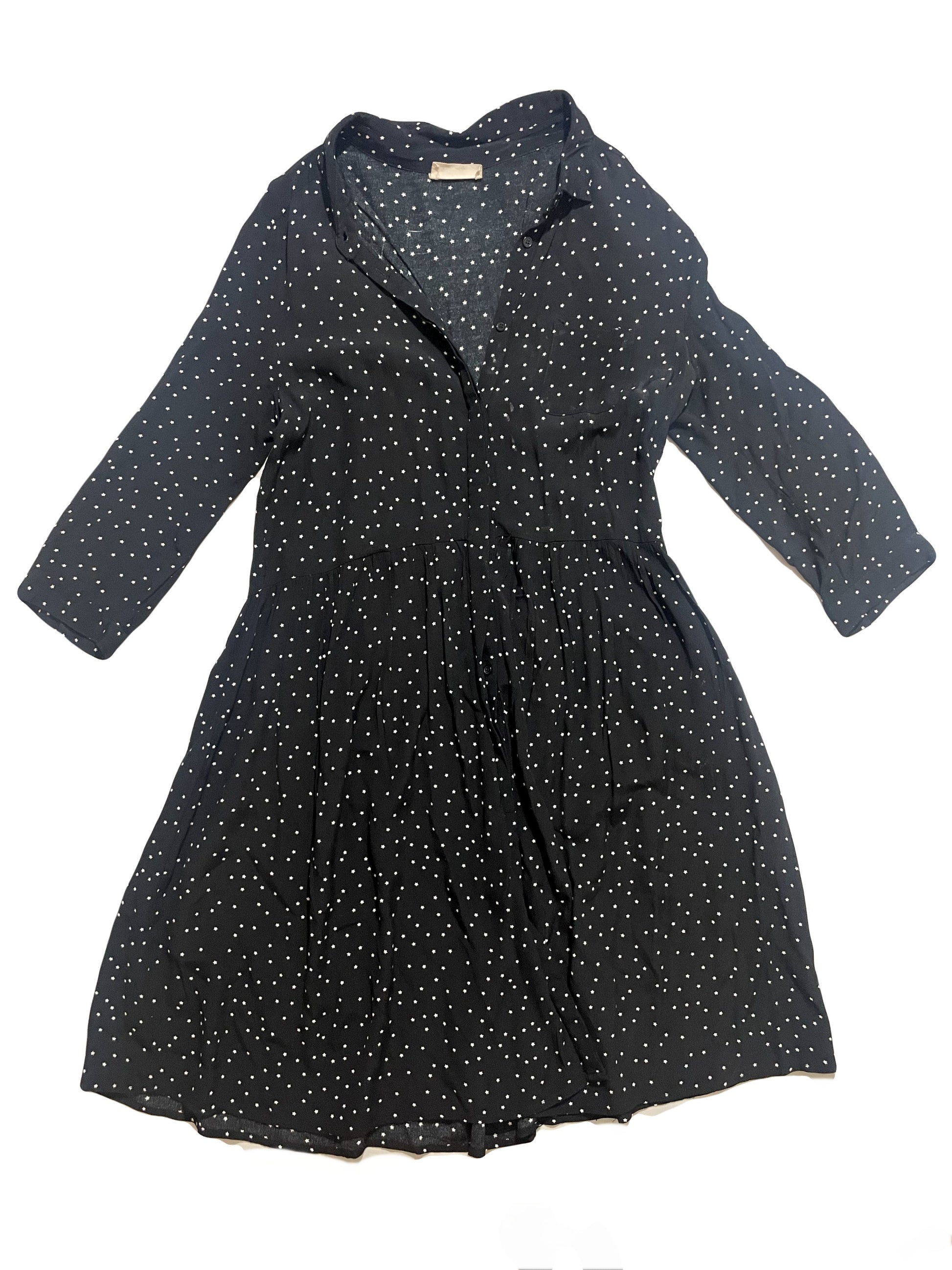 Hush Star Print Dress UK 10 image 0