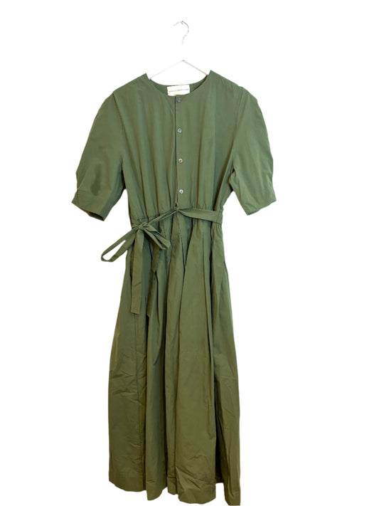karolina ozolinsiute Green Cotton Dress